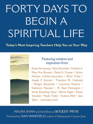 cover image of Forty Days to Begin a Spiritual Life